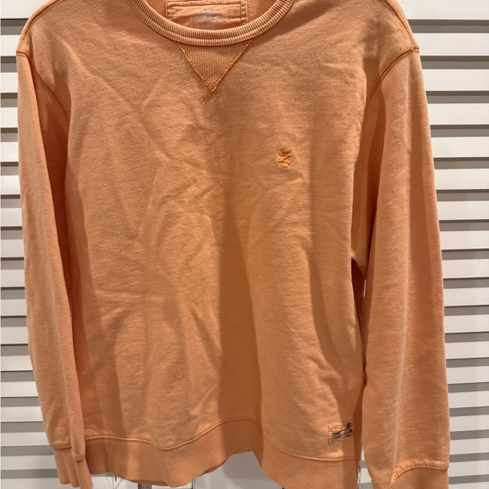 Mens Izod Saltwater Orange Crew Sweater